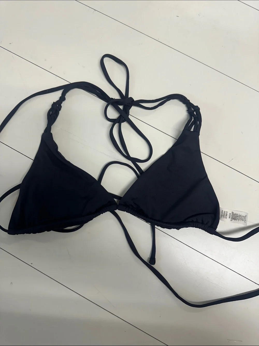 Frankie's Bikinis Black Triangle Bikini Top
